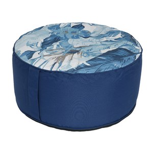 Schilliger Sélection  Pouf Tropique bleu Bleu de minuit 55x25cm