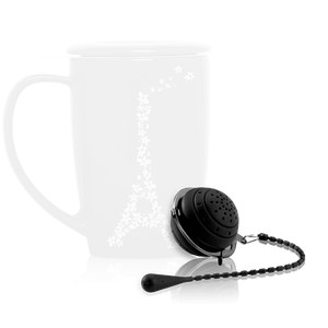 Kusmi Tea  Infuseur boule silicone noir Kusmi Tea  4,5cm