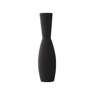 Schilliger Sélection Norverre Vase noir mat en verre Noir 22x82cm