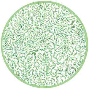 Caspari  Paper placemat 12in-Green BlUS  30,5x38cm