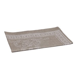  FRENCH MELODY Chemin de table Jacquard French Melody 50x150cm Gris taupe 50x150cm