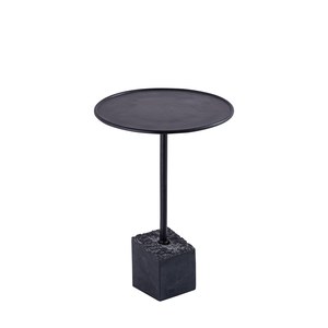Schilliger Design  Table d'appoint Verbier ronde Brun bronze 37x52cm