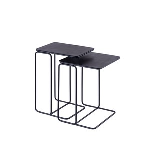 Schilliger Design  Table d'appoint Nendaz carrée (vendue à la pièce) Brun bronze 40x40x56cm