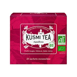 Kusmi Tea THE BIO AquaRosa Bio -Etui 20 sachets mousseline  40gr
