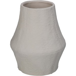 Schilliger Sélection  Vase porcelaine brossé Blanc 12.6x12.6x15.3cm