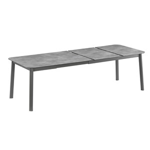 Lafuma Mobilier Oron Table  à allonge Oron Master HPL Noir de fumée 190/250x100x77cm