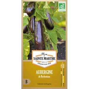 Ferme de Sainte Marthe  Aubergine De Barbentane  Environ 50 Graines