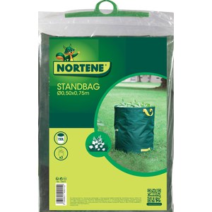 Nortene  STANDBAG Sac déchets verts autostable avec poignées  150L