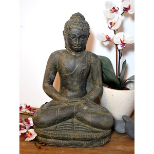Schilliger Sélection Buddha Statues Bouddha indien en méditation S  70x51x100cm