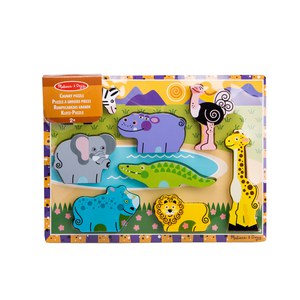 Melissa & Doug  Puzzle Encastrement Animaux Safari  