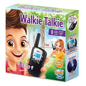 Buki France  Talkie Walkie 3Km Rechargeable 8 Canaux  