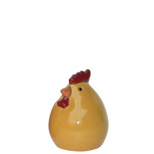   Deco poulet d7.5cm h9.5cm orange  7.5x9.5cm