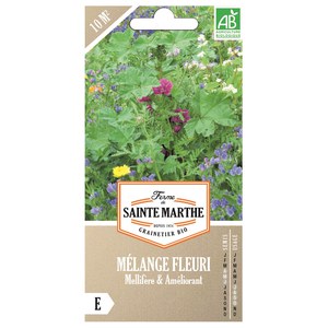 Ferme de Sainte Marthe  Mélange Fleuri - Mellifère Et Améliorant AB Annuelles - Pour 10 M  