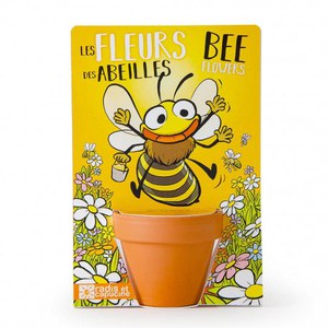   Carte nature Abeille- Mélange de fleurs pour abeilles  