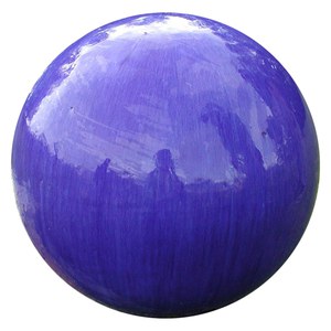 Schilliger Sélection  Boule Décorative blue 30 Bleu azur d30cm h29cm