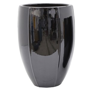 Schilliger Sélection  Pot Vase émaillé black XL Noir d41cm h58cm