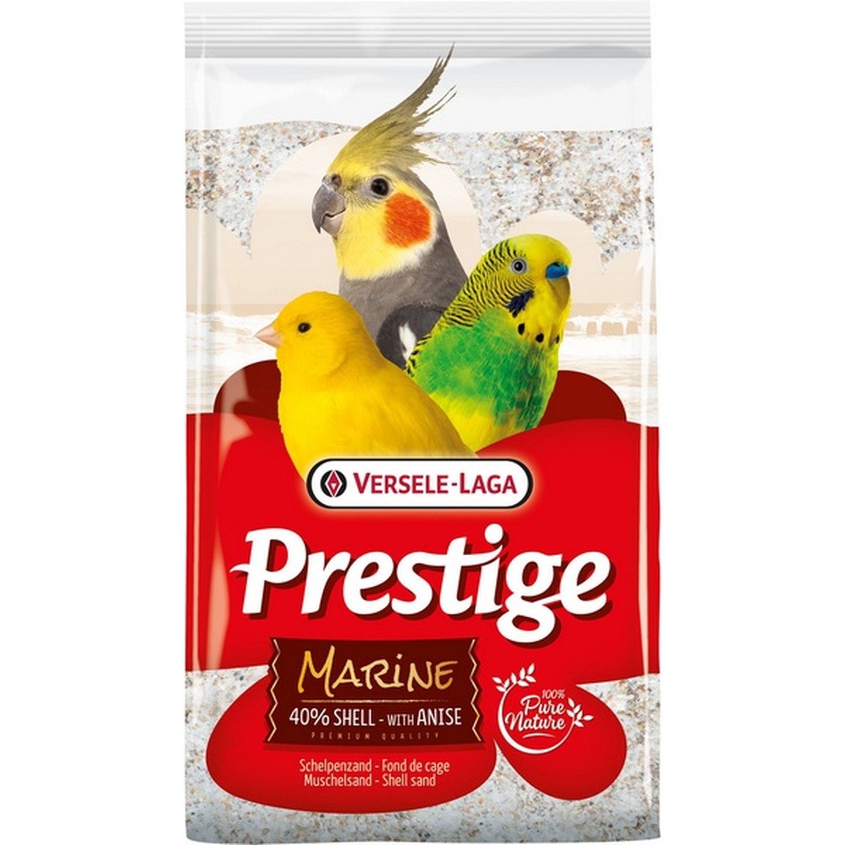   Versele-Laga Prestige Marine, Fond de cage, blanc, 5 kg  5kg