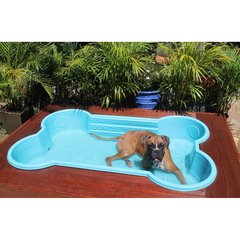   Piscine pour chiens en forme d'os Bleu ciel 112x167x30cm 386 litres