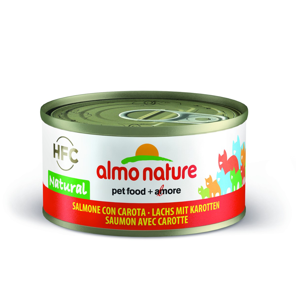 Almo nature  Almo nature  HFC CAT Jelly Saumon avec Carotte70 g  70 g