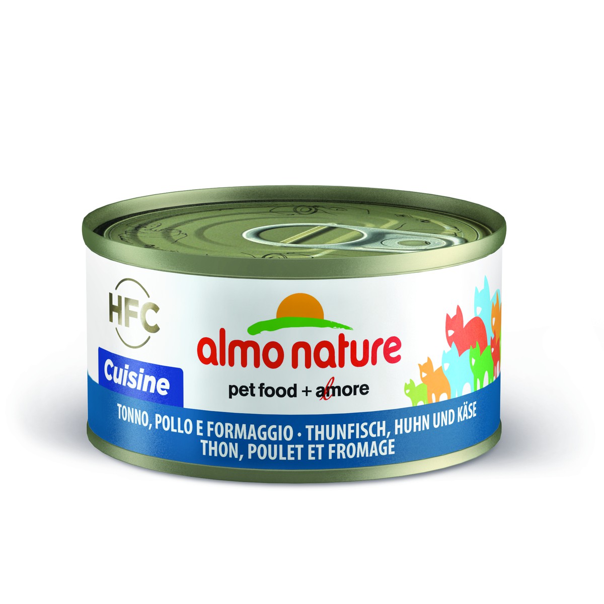 Almo nature  Almo nature  HFC CAT Natural Thon, Poulet et Fromage 70g  70 g