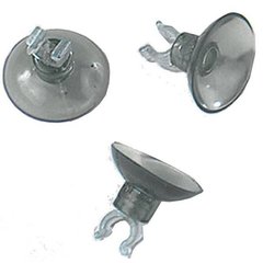   Ventouse verte avec clip. 4/6 mm. 3 pces  4/6mm