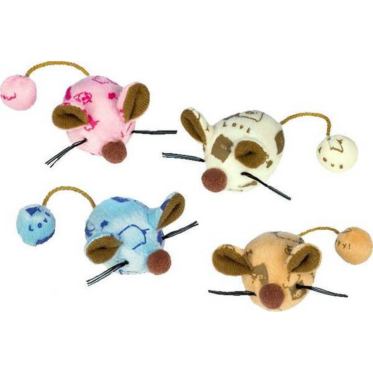   Souris en peluche??. 6 cm (2 pces)  6cm