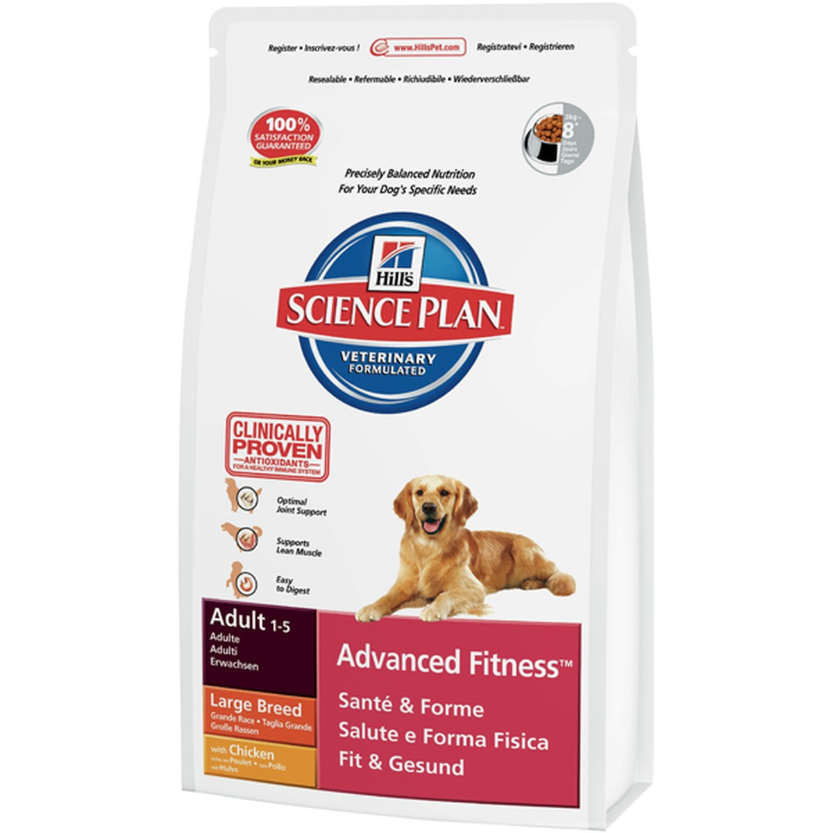Science Plan  Adult Advances Fitness Large Breed Poulet 3kg  3kg