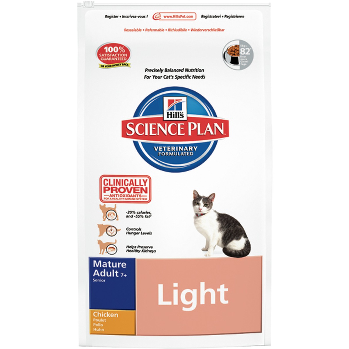 Science Plan  Feline mature adult 7 light au poulet 1.5 kg  1.5 kg