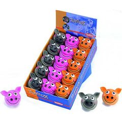   balle-cochon en latex. Ø 8 cm  diam8cm