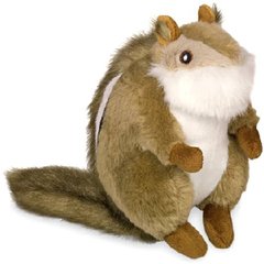   Tamia rayé assis en peluche.15 cm  15 cm