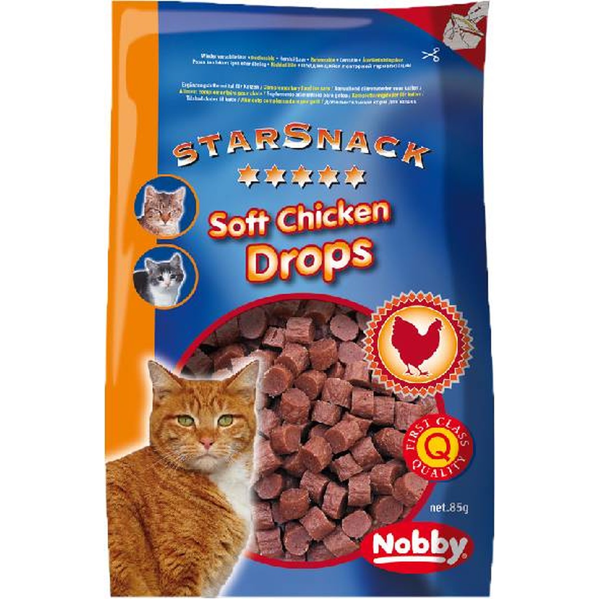   StarSnack Soft Chicken Drops. 85 g  