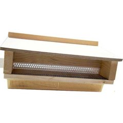   Trappe à pollen d'entrée en bois foncé  