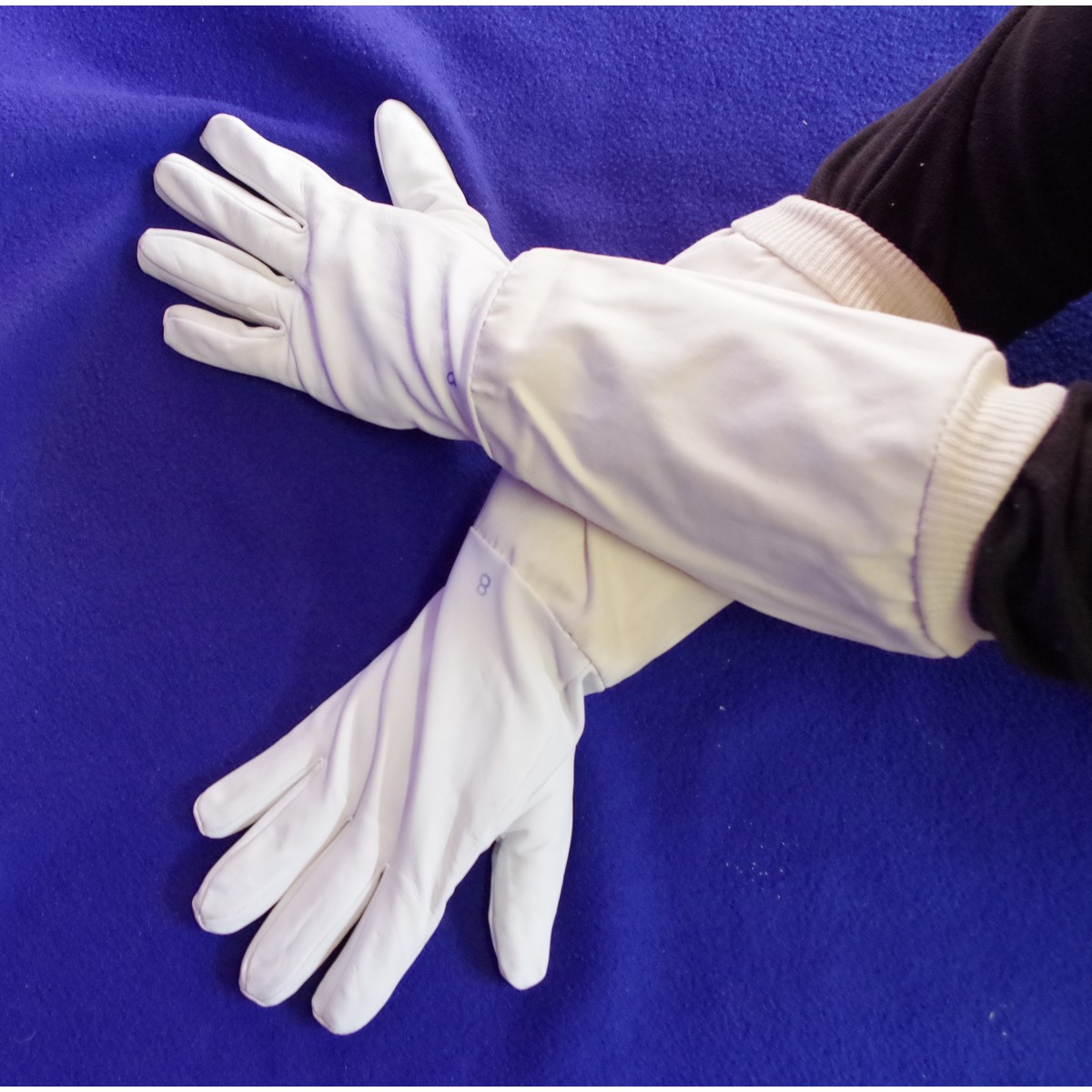   Gants cuir vache beige T8  