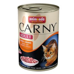   CARNY adulte boeuf + poulet 400g + Sans couleur 400g