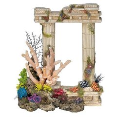   Décor Aqua Colonnes et coraux+plantes  