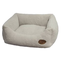   Lit en peluche beige MILA 60x48x19 cm  6x48x19cm