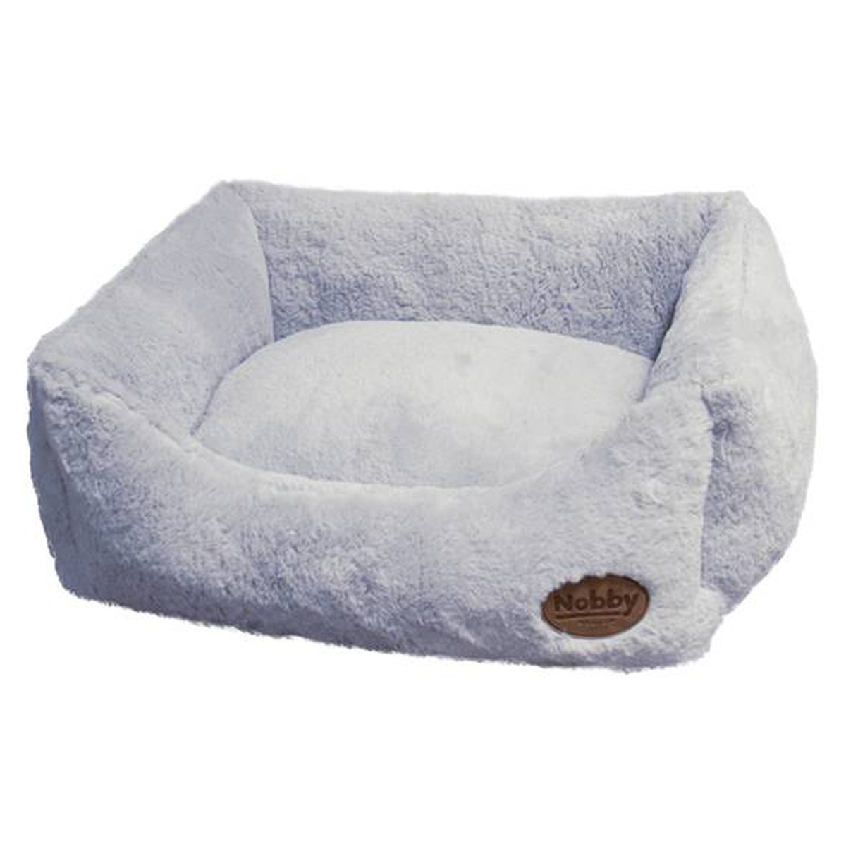   Lit en peluche gris MILA 60x48x19 cm  60x48x19cm