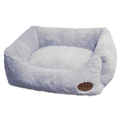   Lit en peluche gris MILA 60x48x19 cm  60x48x19cm