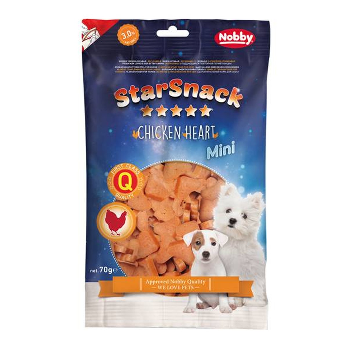   StarSnack Chicken Heart, 70 g Sans couleur 