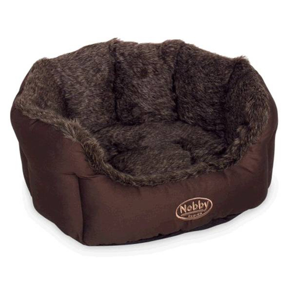  Lit confort brun foncé DACIO 86x70x24 cm  