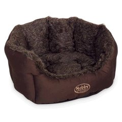   Lit confort brun foncé DACIO 86x70x24 cm  