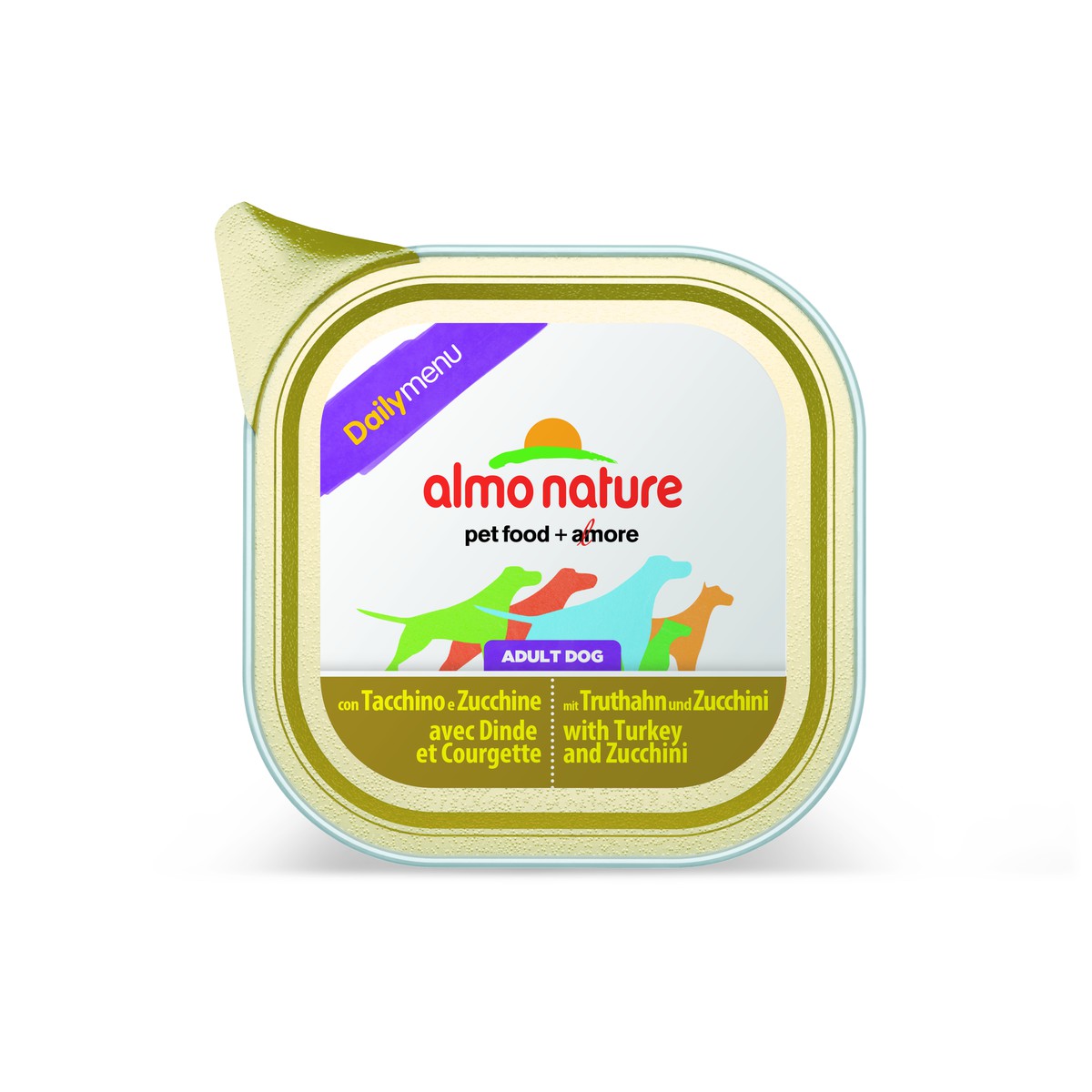 Almo nature  Almo nature PFC Dog daily menu Dinde et Courgettes 100g  100 g