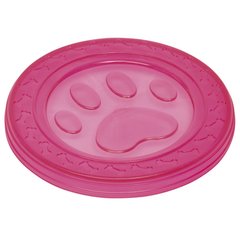   Frisbee TPR Fly-Disc Paw, Ø 22 cm, pink  Ø 22 cm