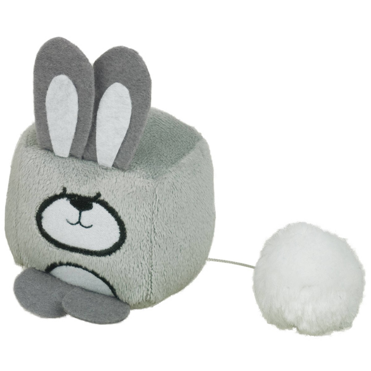   Cube-peluche Lapin + Catnip, 6 cm, à remonter  6 cm