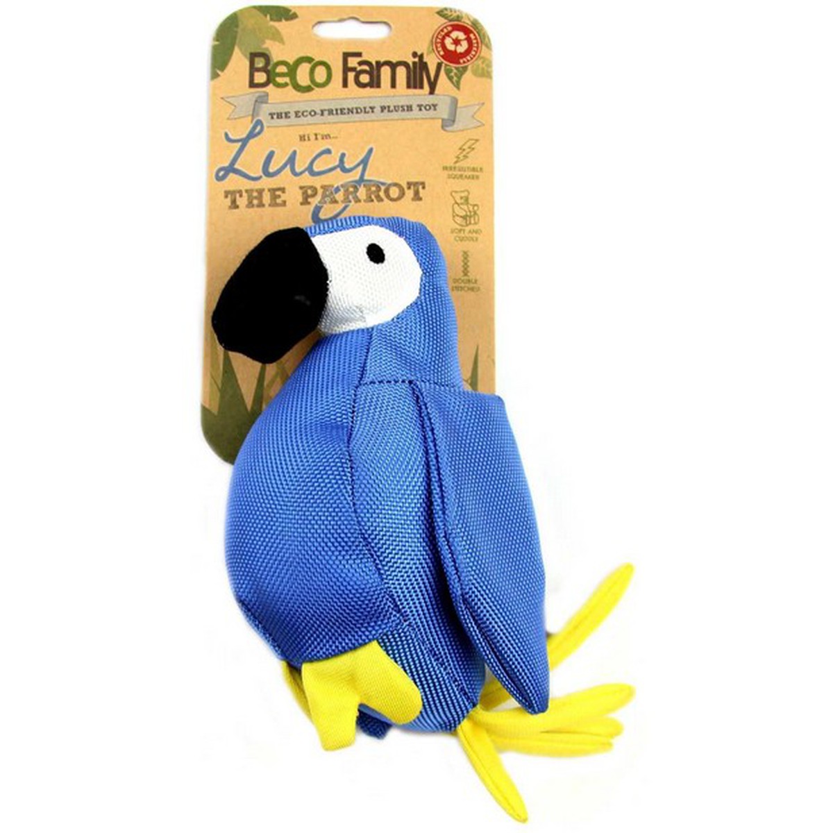   Beco Plush Parrot blue Bleu marine 