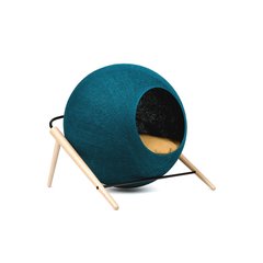   The BALL, couchage pour chat Vert turquoise 43x41x40cm, cocon:40cm diam