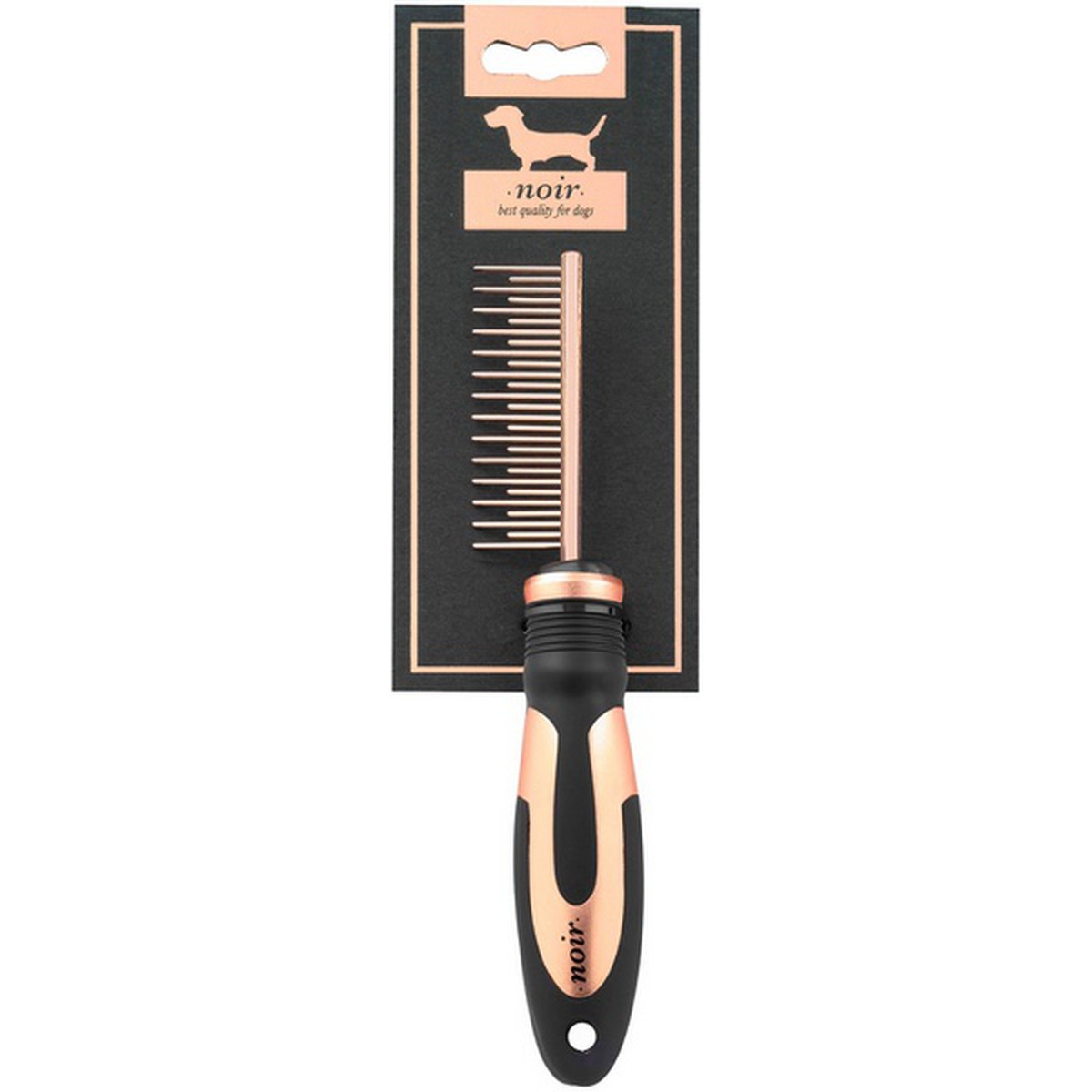   NOIR Peigne pour sous-poils  22,5 x 5 cm  22.5x5cm