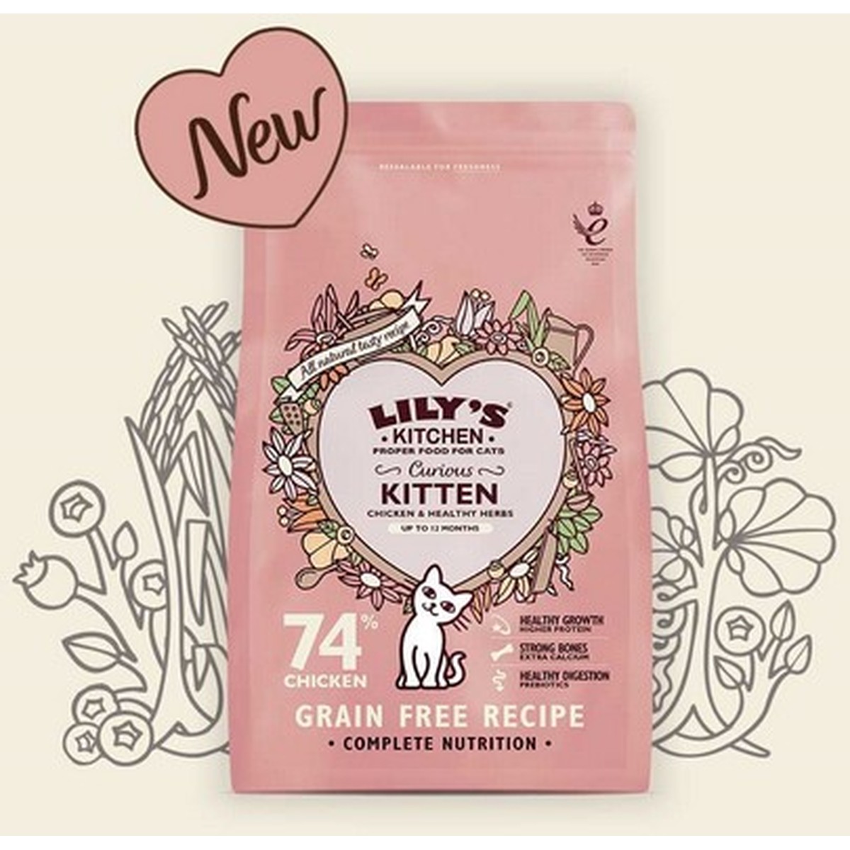 Lily's  Lily's cat Kitten Curious Chicken 800g  800g