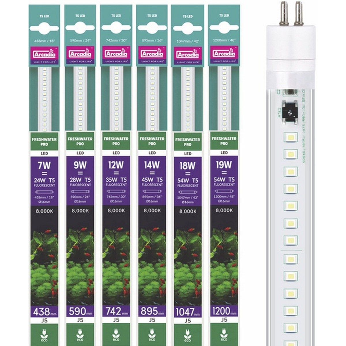   Freshwater Pro LED T5, 14 W, 89.5 cm  
