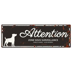   Plaque de garde RUSSEL noir 40x13.5 cm  40x13.5 cm